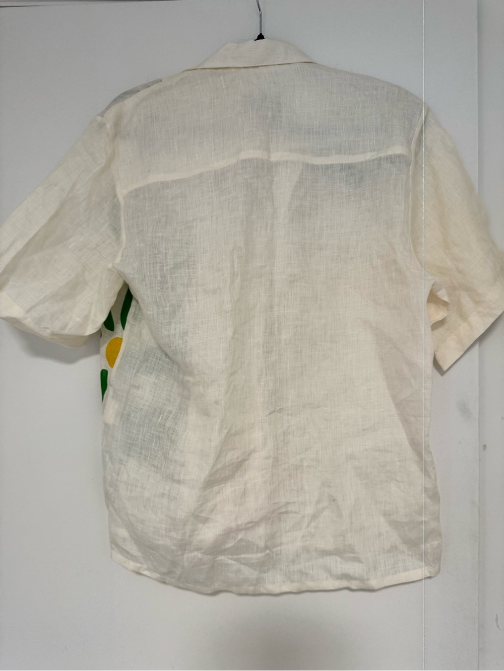 CALA DE LA CRUZ ISLA SHORT SLEEVE LINEN FLORAL PRINTED BUTTON DOWN-XS-NEW! - Picture 3 of 4